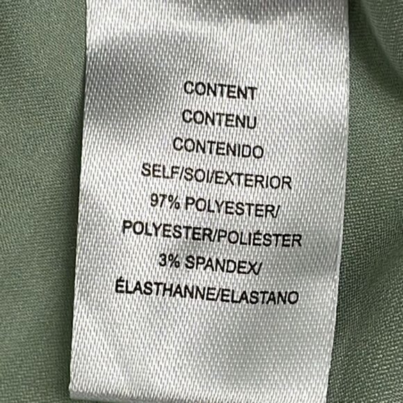 New WAYF Cold Shoulder Tie Strap Satin Cami In Sage Sea Green Sz M - Picture 10 of 11